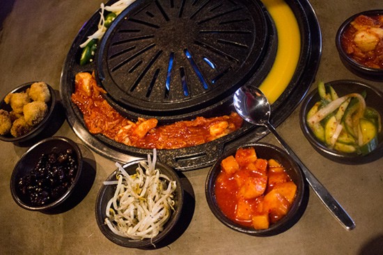 Complimentary side dishes with each order of barbecue.