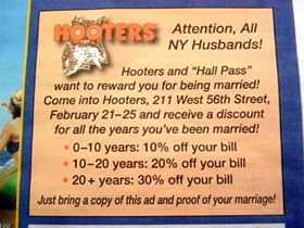 No Hooters Married-Men Discount on Tap for St. Louis