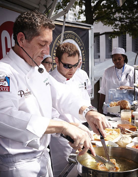 Chefs at work at Taste of St. Louis 2013. | Steve Truesdell