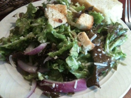 House salad at Ricardo's Italian Cafe - ROBIN WHEELER