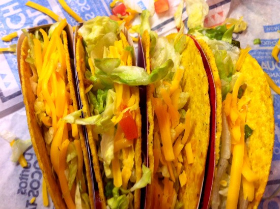 Getting up close and personal with Cool Ranch Locos tacos. - Liz Miller