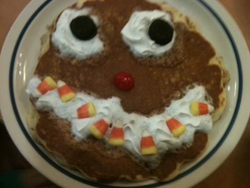 IHOP's Scary Face Pancake. - Robin Wheeler