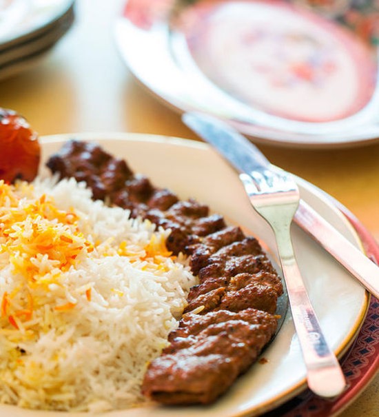 Beef kobeedah with basmati rice - JENNIFER SILVERBERG