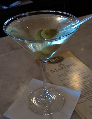 Brio Tuscan Grille's Dirty Martini (With Cougar): Gut Check's Hump-Day Cocktail Suggestion