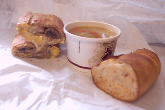 Guess Where I'm Eating Soup and a Sandwich and Win $10 to Porter's Fried Chicken [Updated]!