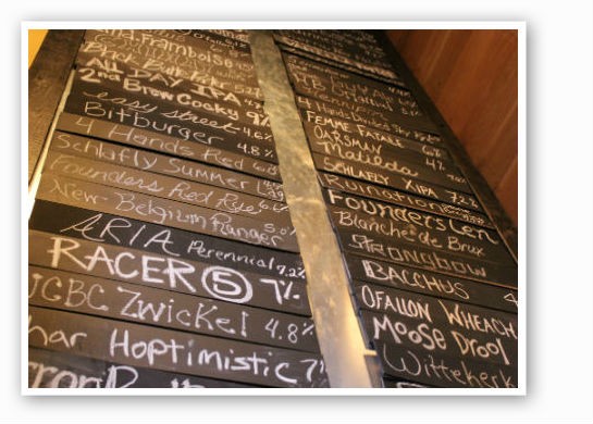 &nbsp;&nbsp;&nbsp;&nbsp;&nbsp;&nbsp;&nbsp;The beer list at iTap in the Central West End. What's your favorite? | Pat Kohm