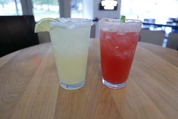 Strawberry and classic margaritas available at the bar along with every other drink you would expect. - DESI ISAACSON