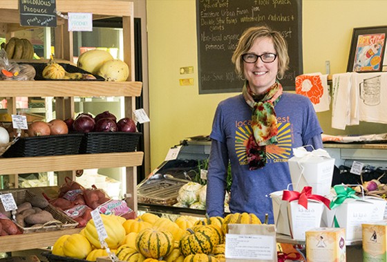 Maddie Earnest of Local Harvest Grocery. | Mabel Suen