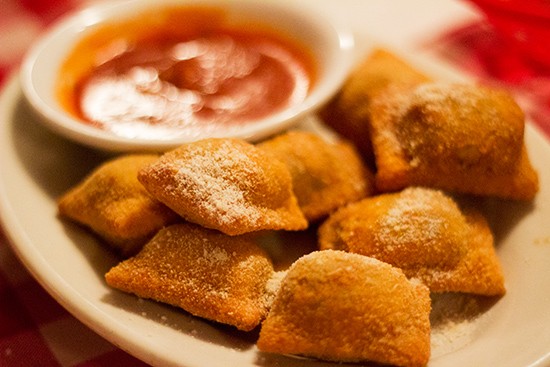 Monte Bello Pizzeria's homemade toasted ravioli. - All photos by Mabel Suen