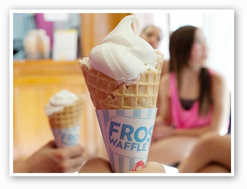 &nbsp;&nbsp;&nbsp;&nbsp;&nbsp;&nbsp;Wendy's new vanilla Frosty waffle cone dessert. | Image via