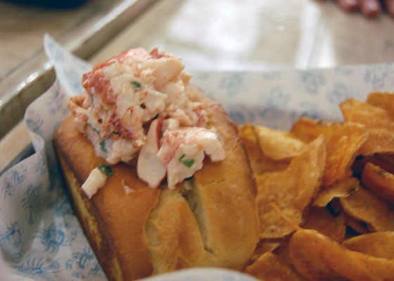 The Maine-style lobster roll at Peacemaker Lobster & Crab Co. | Nancy Stiles