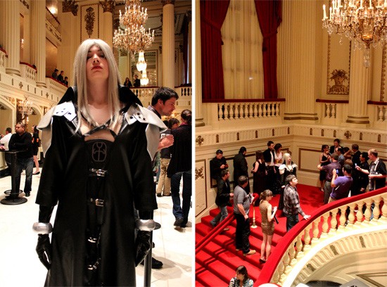 Many fans lined up to take photos with cosplayers: Sephiroth from Final Fantasy VII. - Mabel Suen