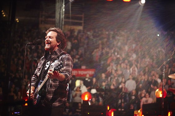 Eddie Vedder belts one out for his favorite St. Louis Cardinals fans. See more photos here. - Steve Truesdell