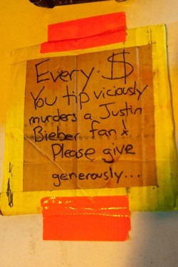 The Justin Bieber Fan Vicious Murder Fund: Donate At A Gwar Show Today!
