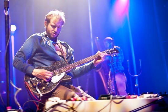 Justin Vernon of Bon Iver at the Pageant in 2011. He'll be at Coachella, as well, but can he stand up to kindred spirit Andrew Bird? - Jason Stoff