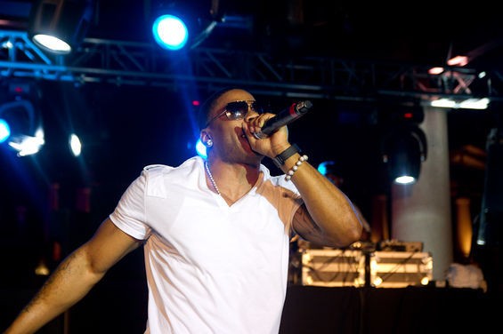 Nelly in happier times, performing in Kiener Plaza. - Erin Kinsella