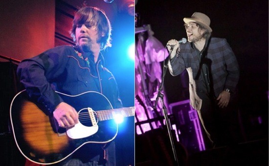If nothing else, Jay Farrar (left) and Jeff Tweedy (right) agree on Woody Guthrie. - Photos by Jason Stoff