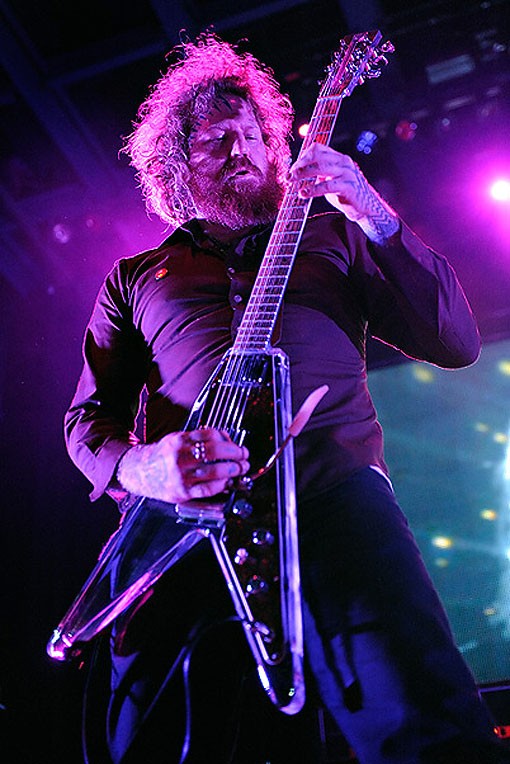 Brent Hinds of Mastodon. See more photos from last night's show. - Photo: Todd Owyoung
