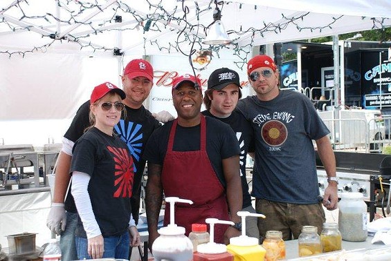Steve Ewing and his team at Taste of St. Louis - courtesy of Steve Ewing