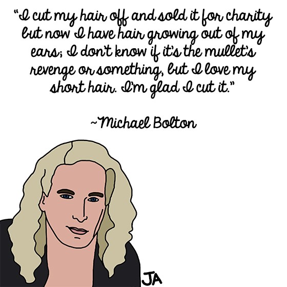 Michael Bolton Talks Sex Appeal and Mullets, in Illustrated Form