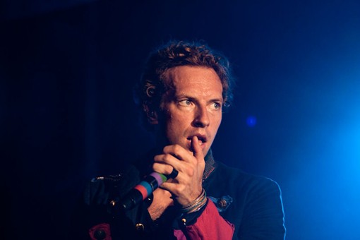 Chris Martin of Coldplay last night. See more photos. - Photo: Kenny Williamson