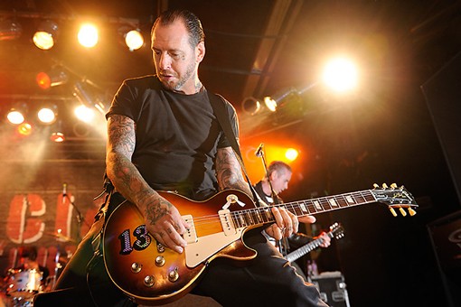 Mike Ness of Social Distortion. See more Social Distortion concert photos from last night. - Photo: Todd Owyoung