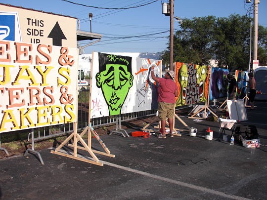 Graffiti showcase at S.L.U.M. Fest 2011