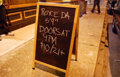 Show Review: Royce da 5'9" at the Gramophone, Monday, September, 22