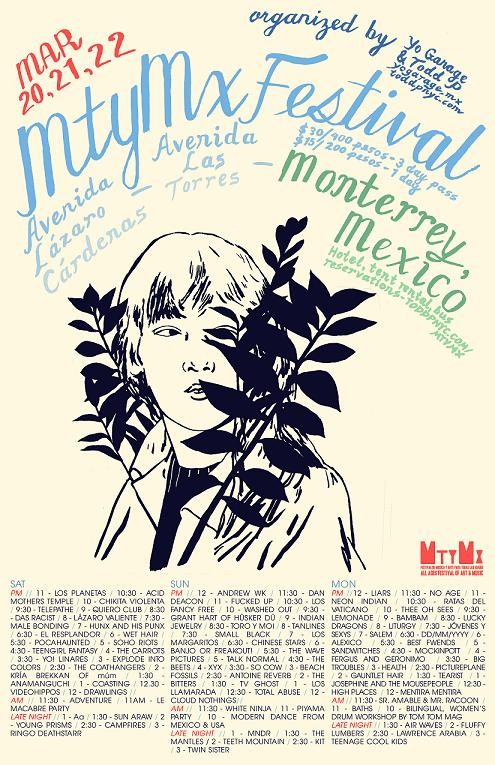 The poster for MtyMx, with lineup.