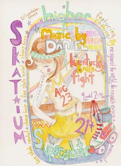 Flyer: Kentucky Knife Fight, Daniel at the Skatium, Saturday, August 23