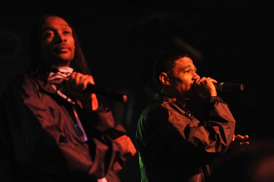 Bone Thugs-n-Harmony last night at Pop's in Sauget, Illinois. See full slideshow here. - Photo: Nick Schnelle