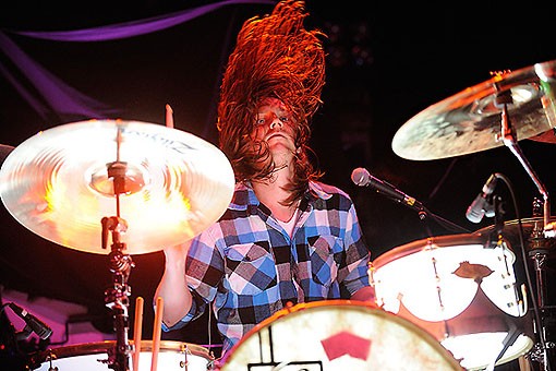 We the Kings last night at the Pageant. See more photos from last night's show here. - Photo: Todd Owyoung