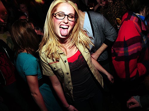 A reveler last night at the Gramophone. See a full slideshow from last night here. - Photo: Egan O'Keefe