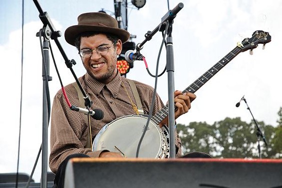 Carolina Chocolate Drops' Dom Flemons. More photos from day two here - Jason Stoff
