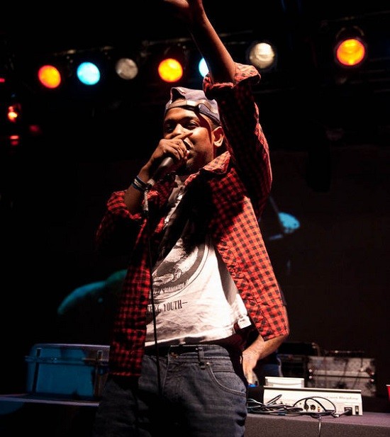 Kendrick Lamar performing live, courtesy of LA Weekly. - TIMOTHY NORRIS
