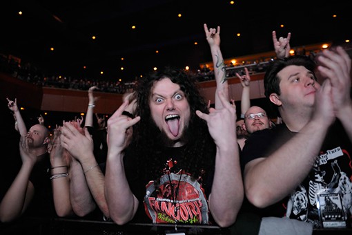 Front-row for Rob Zombie. See more photos from last night's show. - Photo: Todd Owyoung