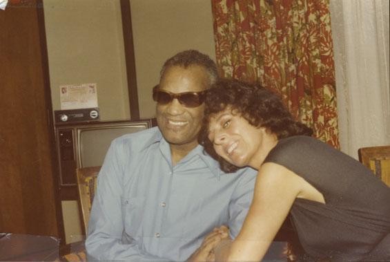The author with Ray Charles - courtesy of Marci Soto