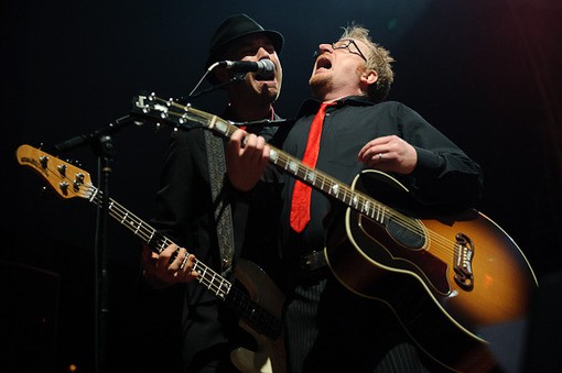 Flogging Molly last night at the Pageant. - Photo: Todd Owyoung