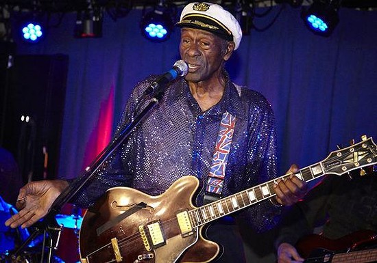 Still rock'n: Chuck Berry addresses the crowd during an October 2013 show at Blueberry Hill. - Photos: Steve Truesdell