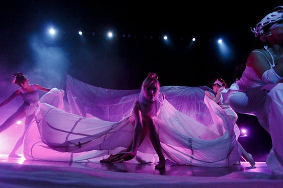 Quixotic's troupe includes dancers, aerialists, multimedia visual artists and musicians. - NIck Schnelle