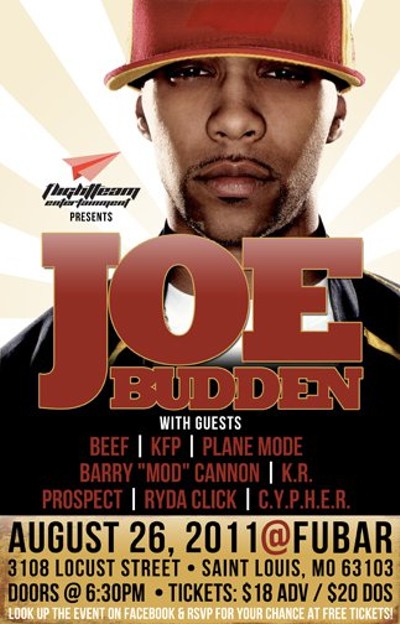 Joe Budden played an 80-minute set at Fubar last night -- his first solo effort in St. Louis.