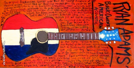 Ryan Adams' Buck Owens American Acoustic - Courtesy of Fugitive Art