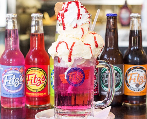 Fitz's "Merry Berry" float with Berry Pomegranate pop. | Photos by Mabel Suen