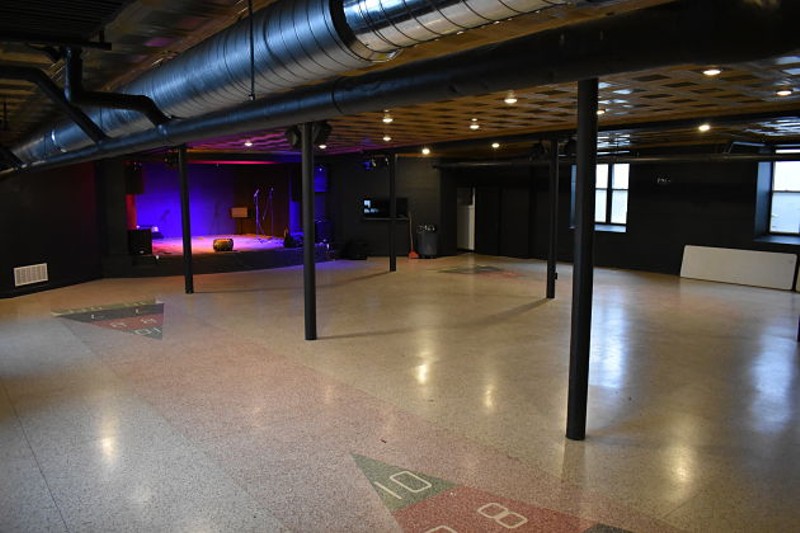 The basement space where shows will be held. - DANIEL HILL