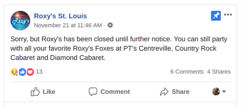 Roxy's Strip Club in Brooklyn, Illinois, Has Closed (2)