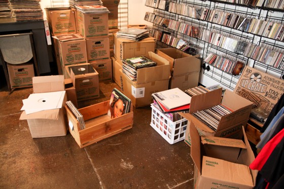 Just some of the massive collection of records purchased by Music Record Shop last week. - Derek Schwartz