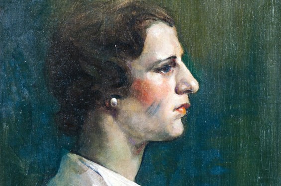 Joe Jones - Freda, n.d. Oil on canvas Collection of St. Louis University High School, Gift of Timothy and Jeanne Drone Fine Arts Trust