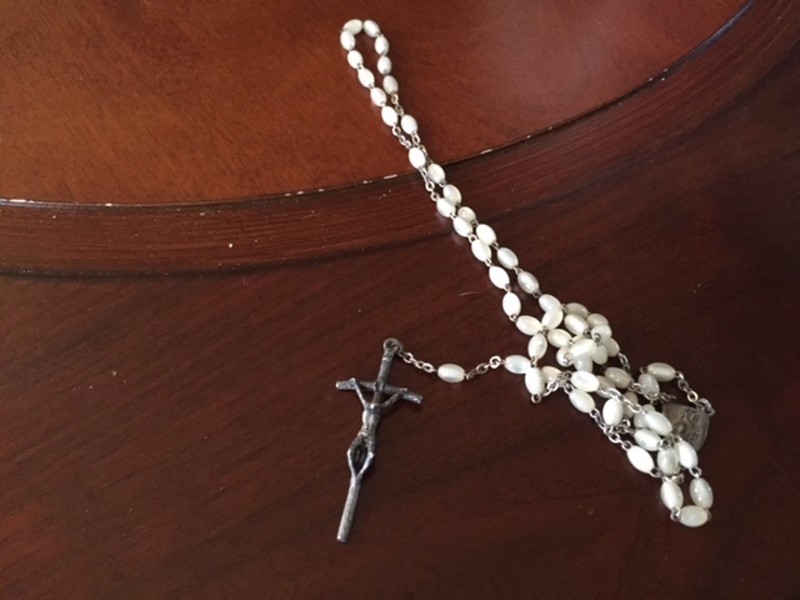 The pope-gifted rosary. - SARAH FENSKE
