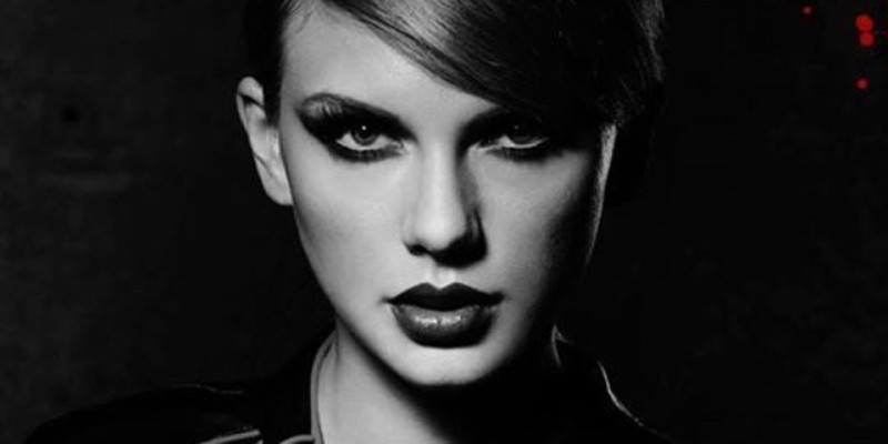 Terrifying, dead shark eyes: Check. - The cover of Swift's "Bad Blood" single
