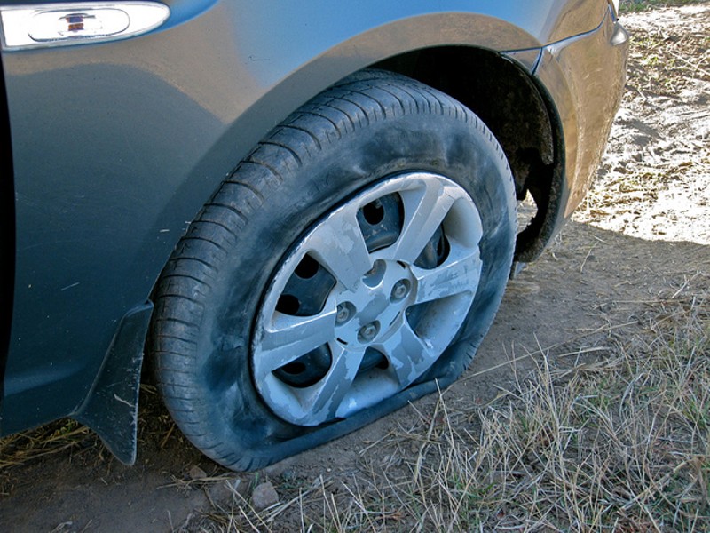 A flat tire did not stop a carjacker in north St. Louis, police say. - COURTESY FLICKR/S KAYA